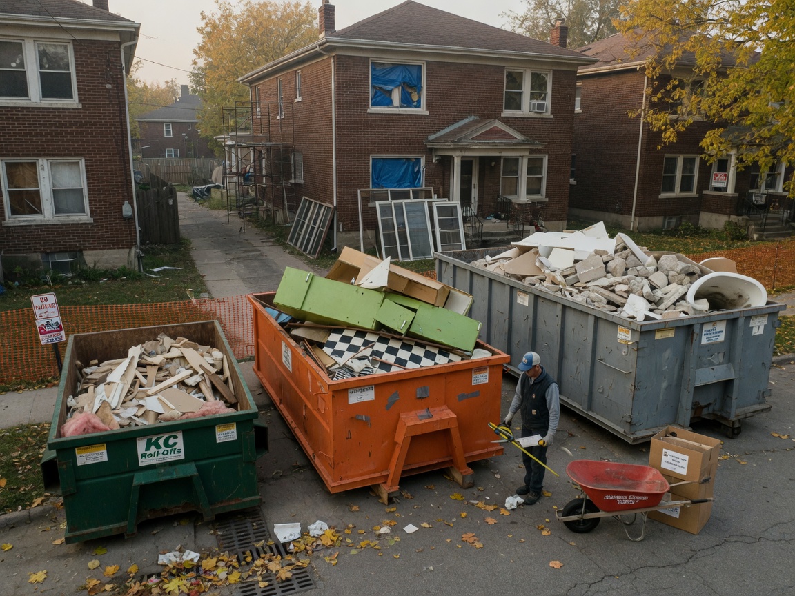 Dumpster Sizing Guide for Kansas City Home Renovations